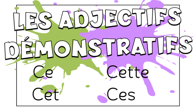 Los adjetivos demostrativos en francés