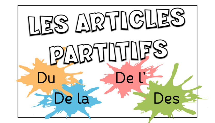 Los artículos partitivos en francés