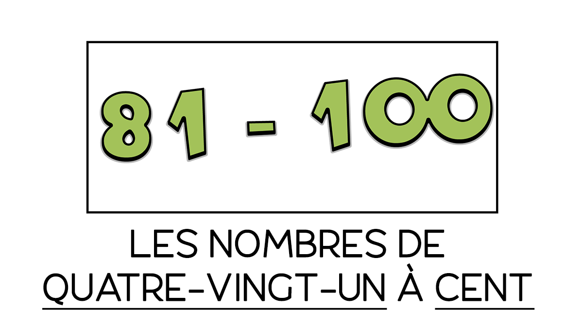 Los números del 81 al 100 en francés