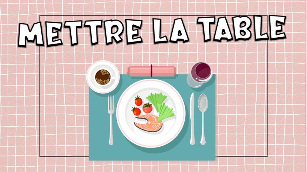 Vocabulario de la cubertería y poner la mesa en francés