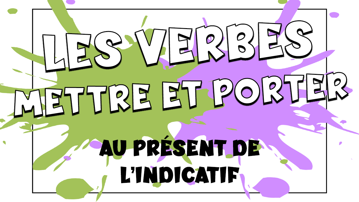 Los verbos poner y llevar en francés