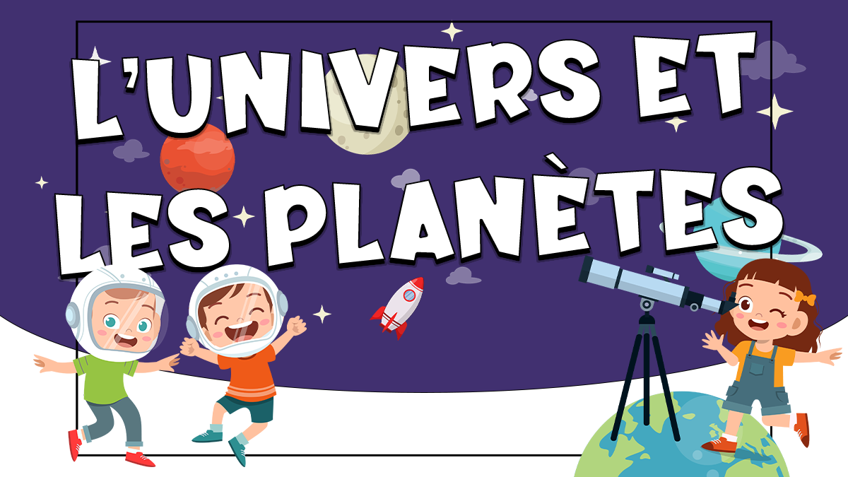 El universo y los planetas en francés